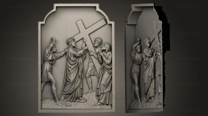 High reliefs and bas-reliefs, historical and religious (GRLFH_0154) 3D model for CNC machine